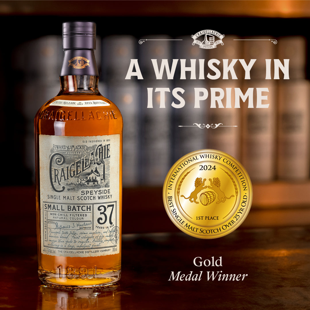 Craigellachie 37 Year Old Whisky, Wins Gold!