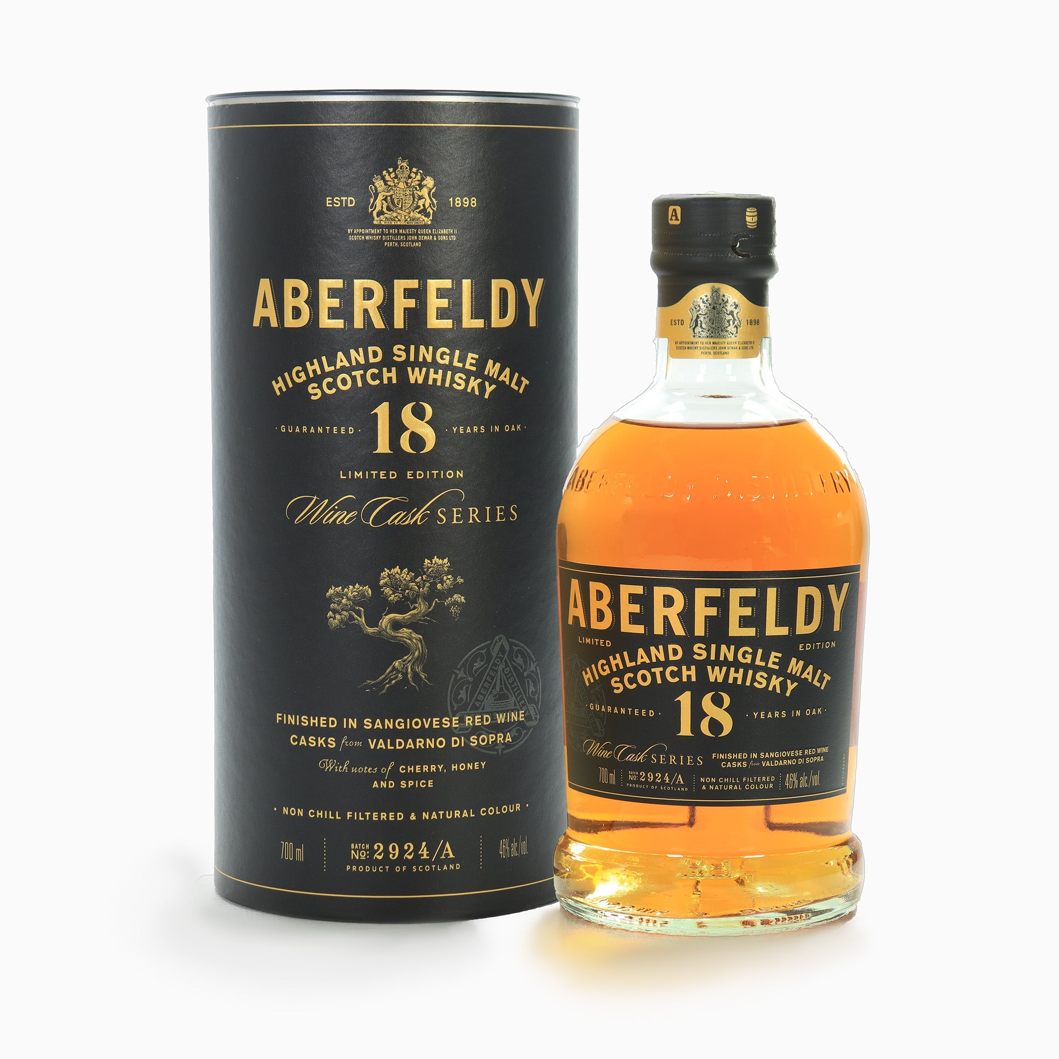 Aberfeldy - 18 Year Old (Sangiovese Italian Red Wine) Wine Cask Series