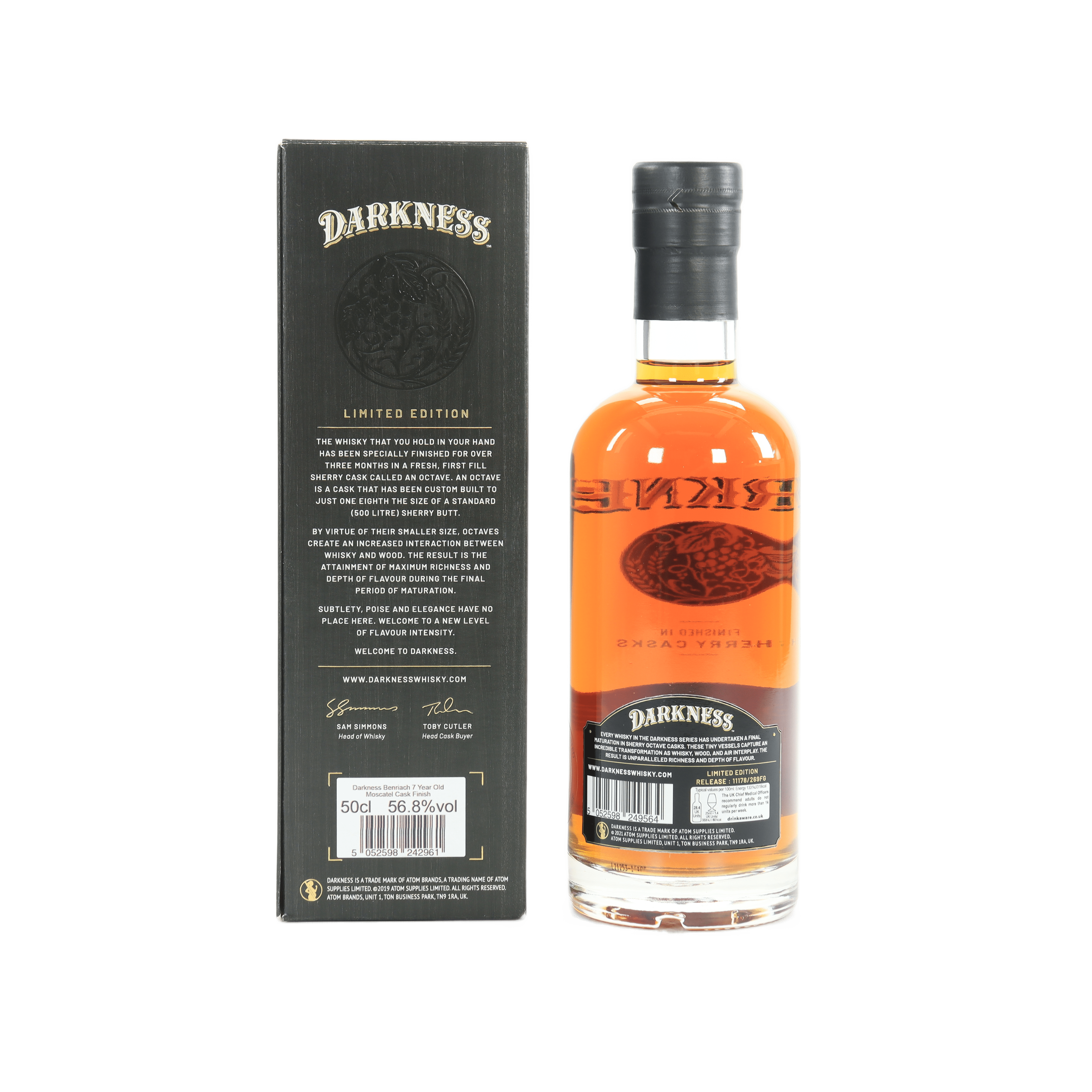 BenRiach - 7 Year Old (Moscatel) Darkness (Limited Edition) 50cl