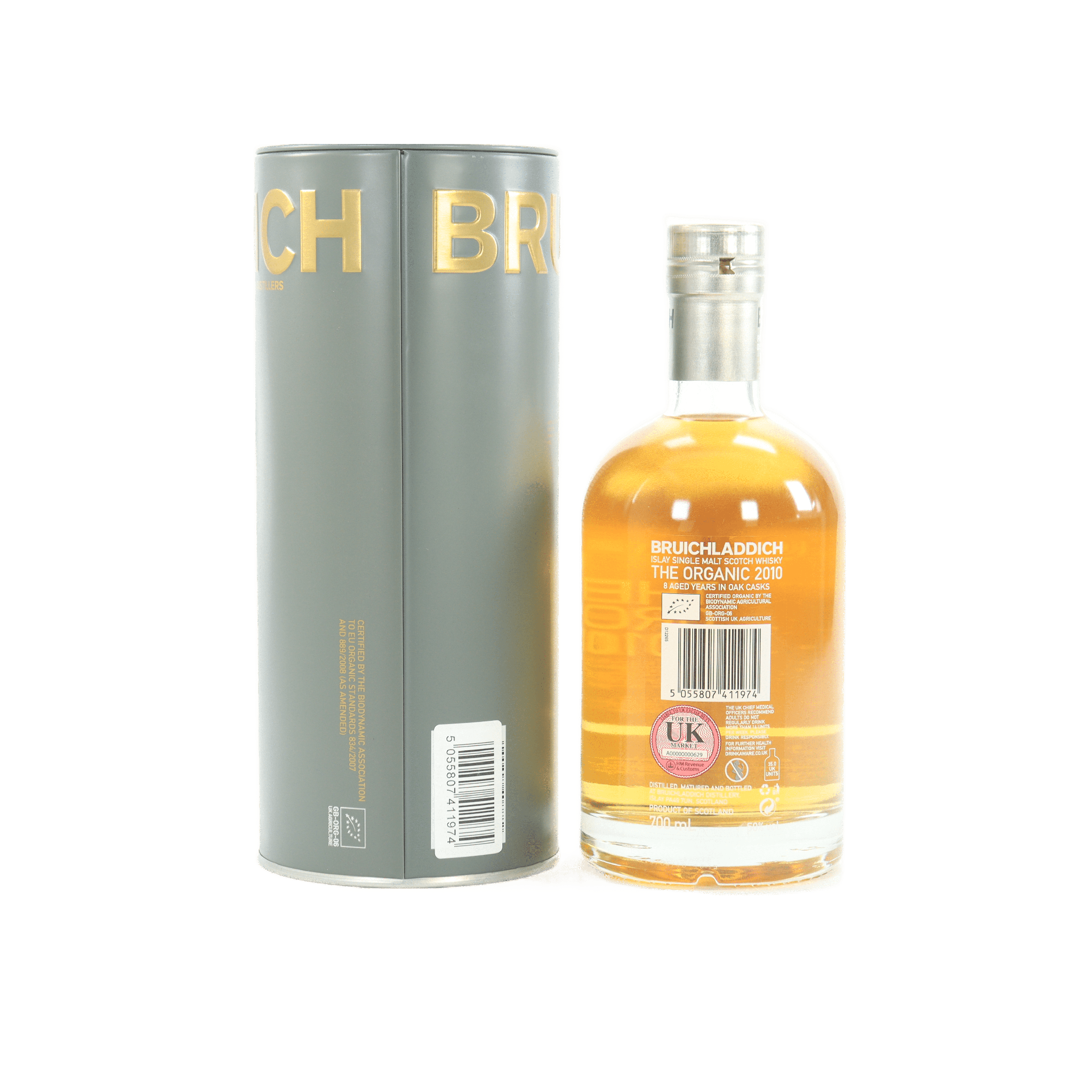 Bruichladdich - 8 Year Old (2010) The Organic