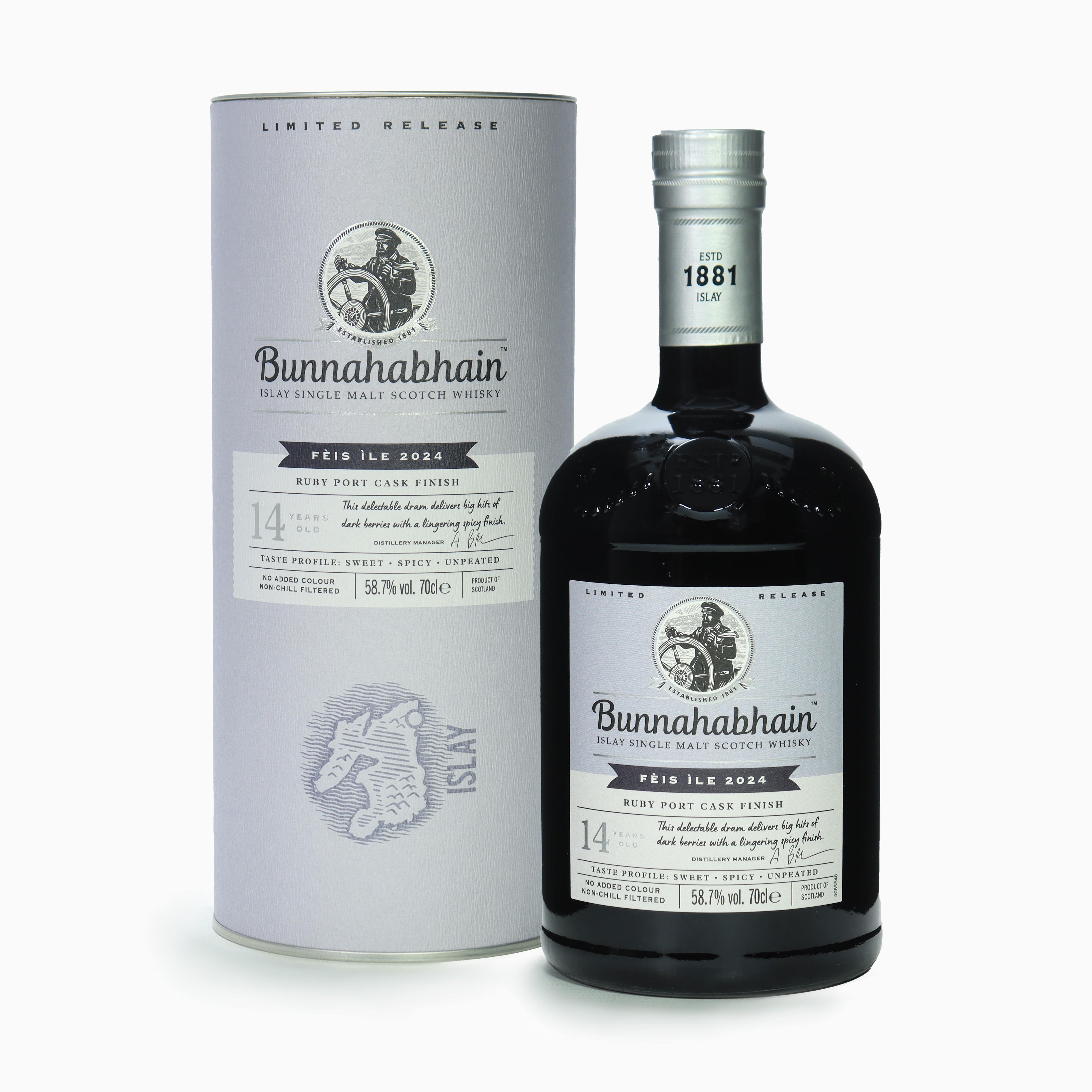 Bunnahabhain - 14 Year Old  Ruby Port Cask Finish (Fèis Ìle 2024)