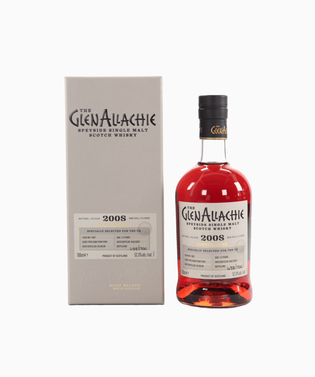 GlenAllachie - 12 Year Old (2008) Single Cask #1867 (Ruby Port Pipe)