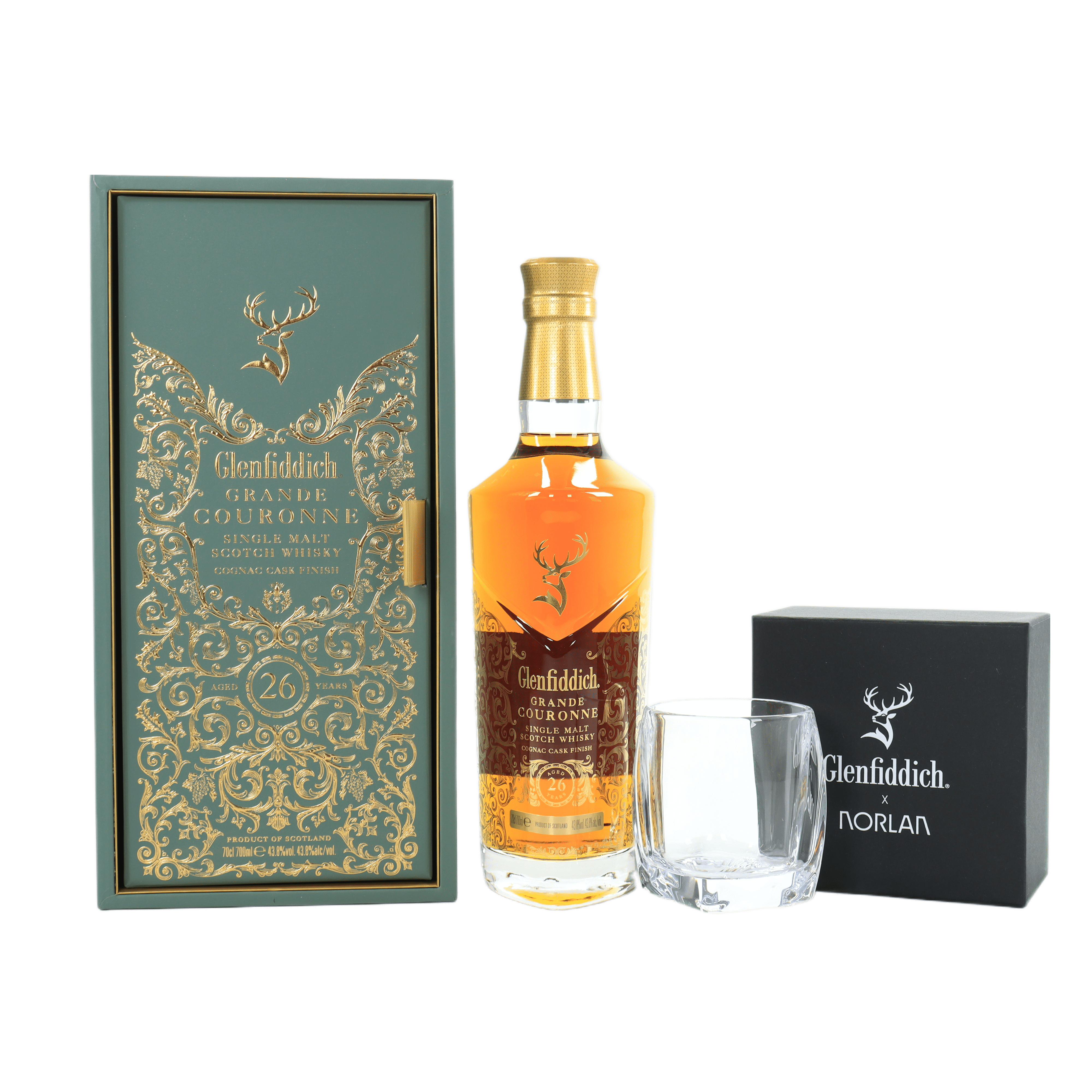 Glenfiddich - 26 Year Old (Grande Couronne) + Free Norlan Glass