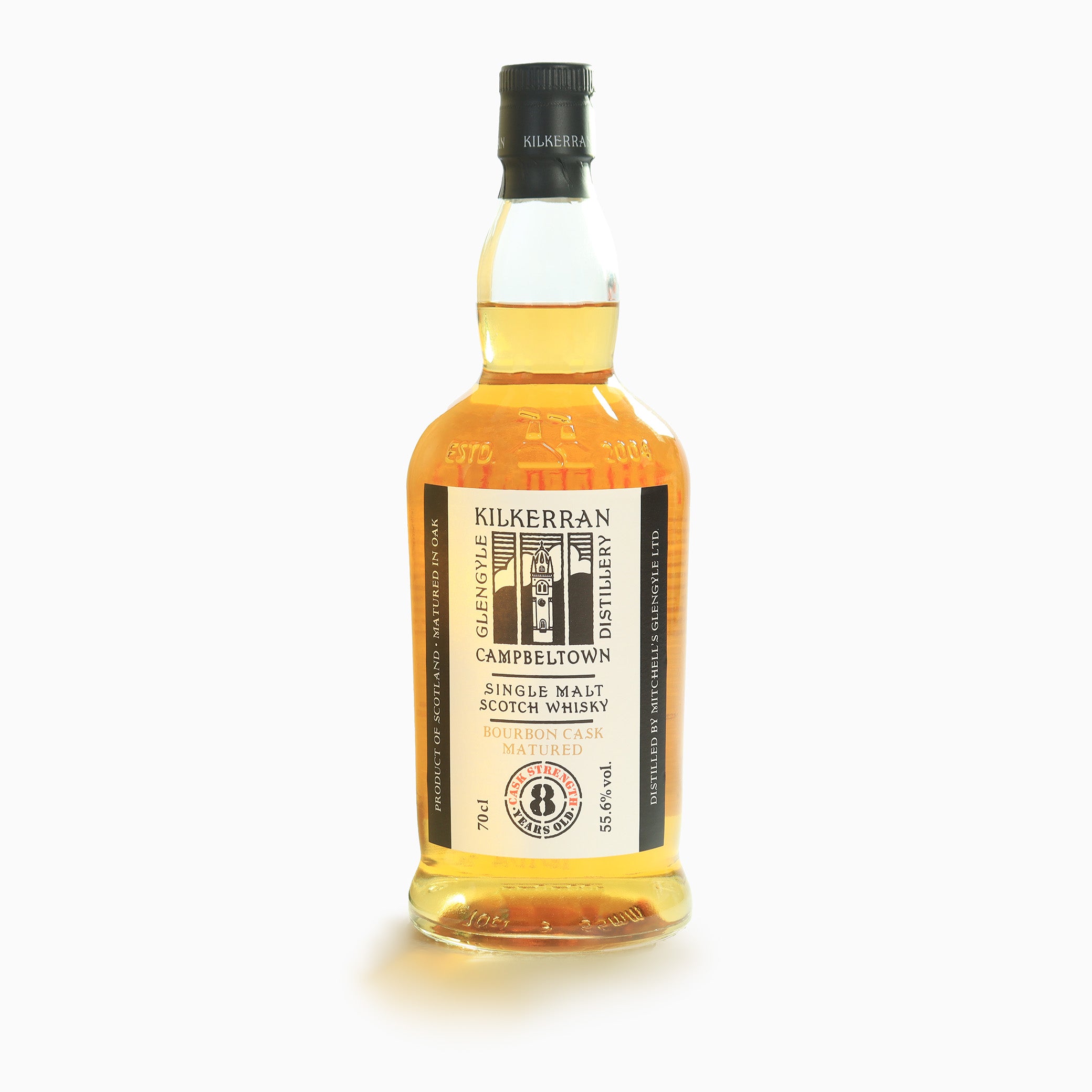 Kilkerran - 8 Year Old (Cask Strength) Bourbon Cask Matured 55.6%