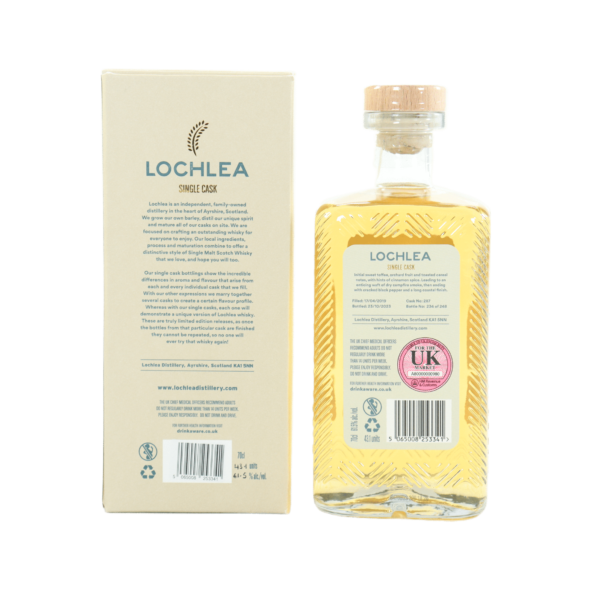 Lochlea - Single Cask (#287) UK Exclusive