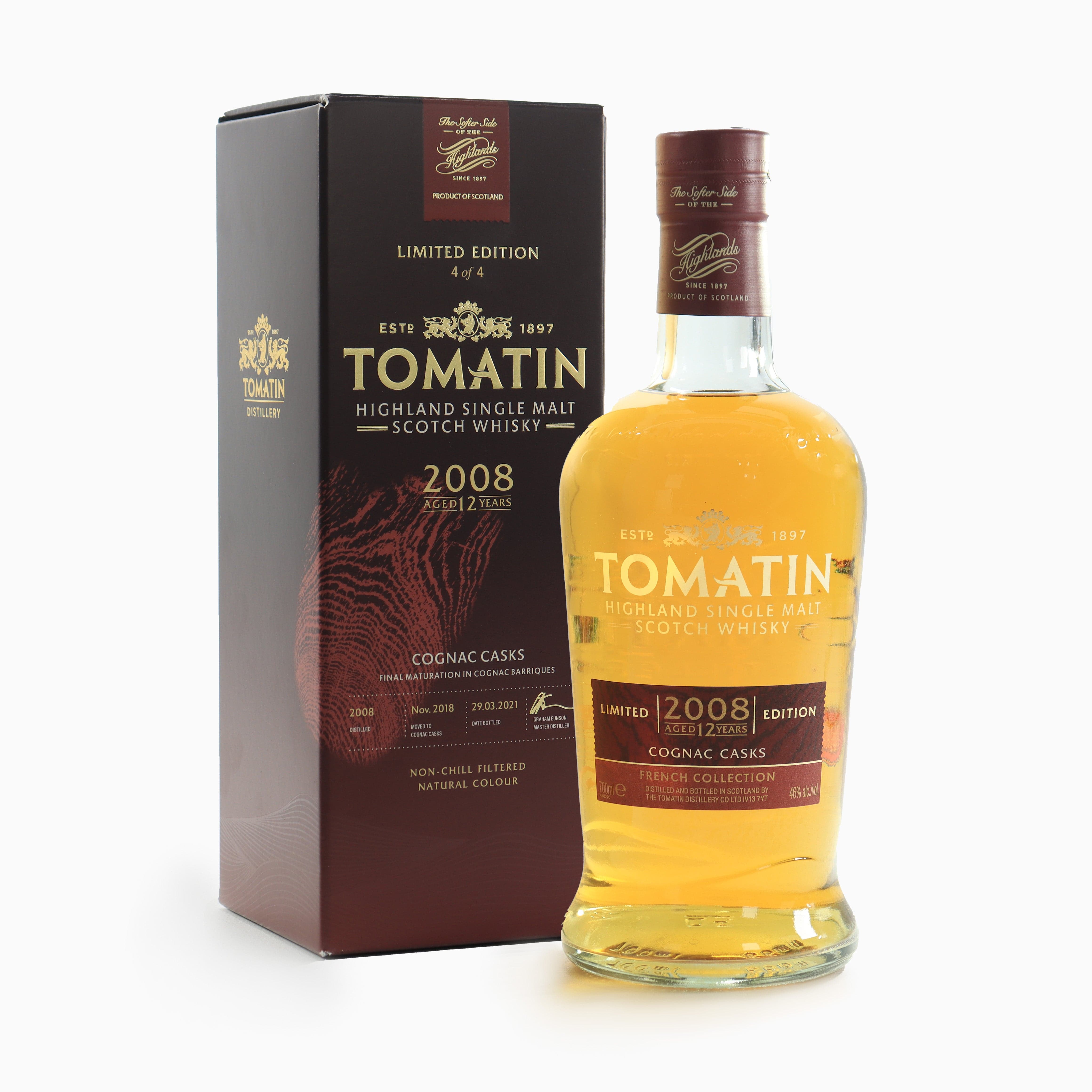 Tomatin - 12 Year Old (2008) French Collection (Cognac Cask)