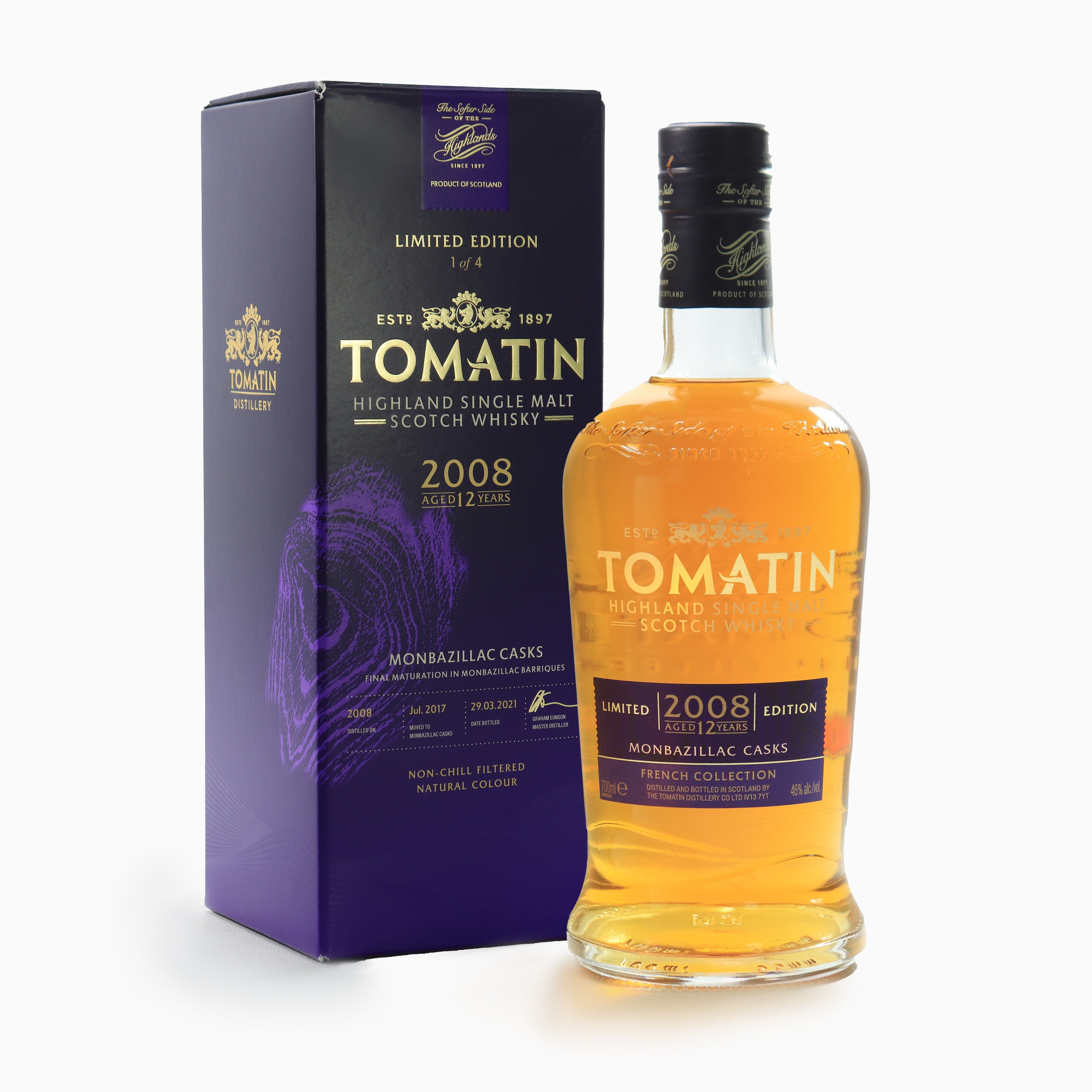 Tomatin - 12 Year Old (2008) French Collection (Monbazillac Cask)