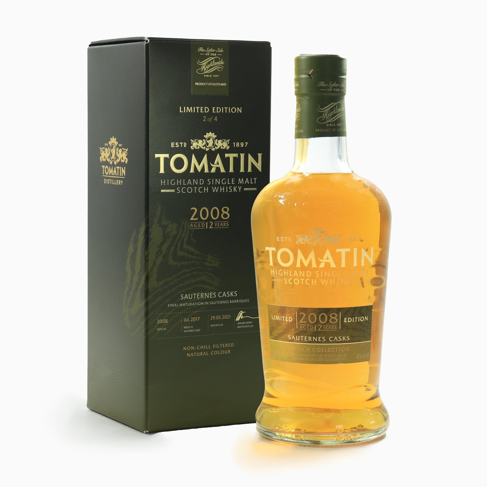 Tomatin - 12 Year Old (2008) French Collection (Sauternes Cask)